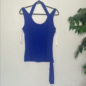 Joseph Ribkoff Blue Halter Neck Women's Top